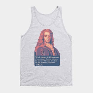 Voltaire Portrait And Quote Tank Top